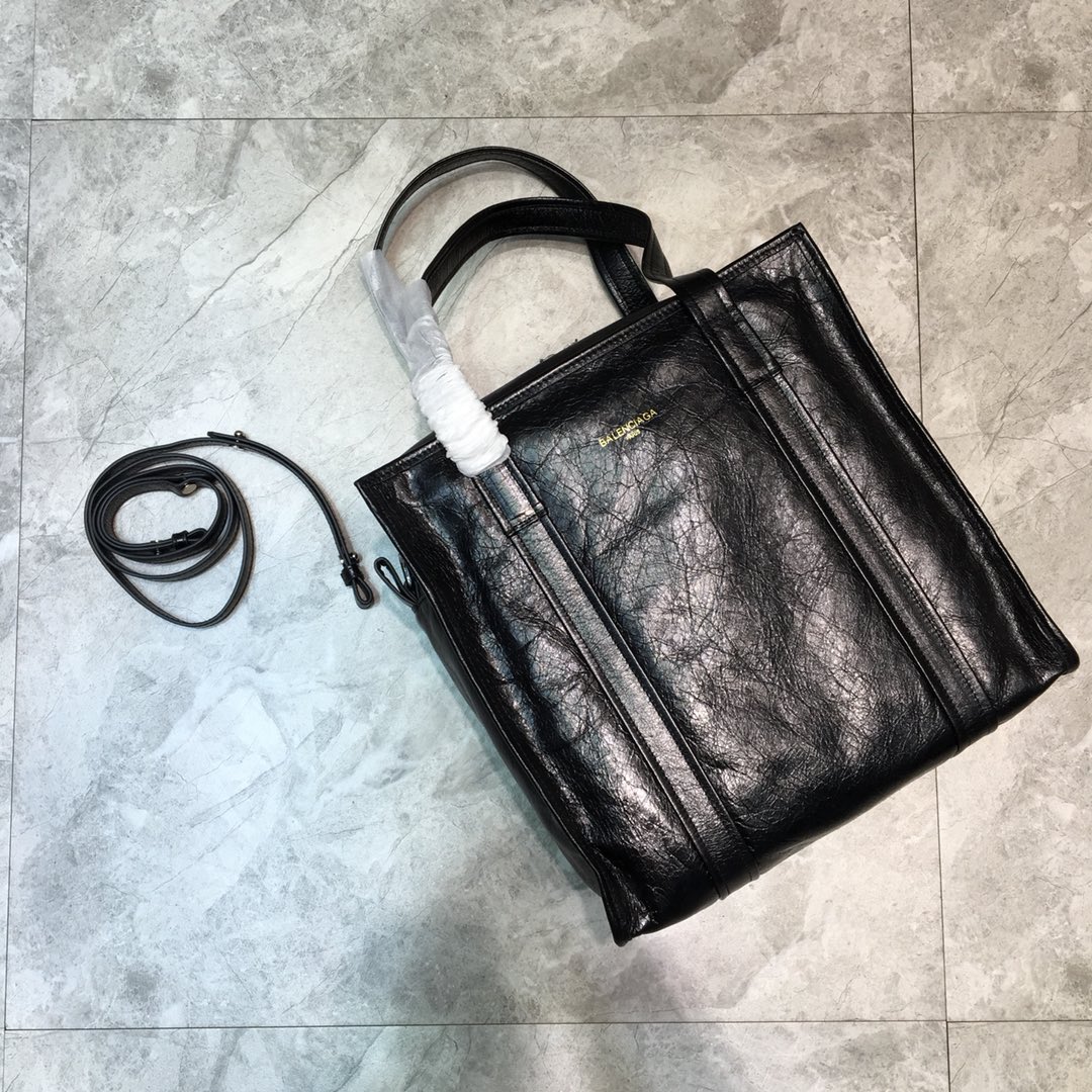 Balenciaga Bazar Large Handbag Shopping Bag Black